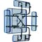Global Industrial Square Kids Picnic Table, Blue, Expanded Metal, 46 in L, 24-1/2 in H Overall 277151KBL - alternate 4